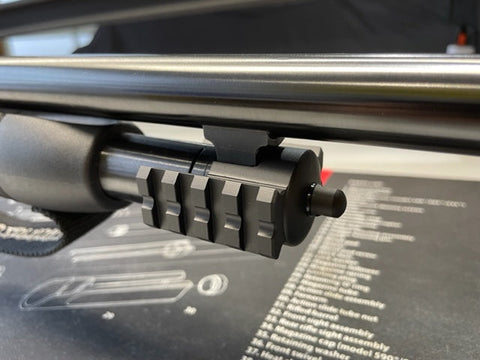 TRINITY Picatinny Rail Scope Mount For Mossberg 500/590 Shotguns - Aluminum Low Profile